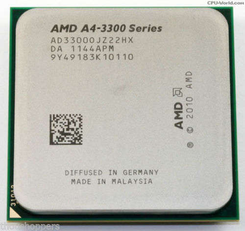 AMD A4-Series A4-3300 Socket FM1 processor.