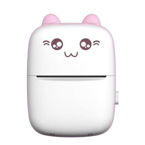 Portable Bluetooth Mini Thermal Printer - Blue and Pink