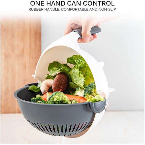 Double Fruit and Vegetable Drain Basket