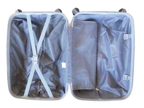 3 Piece Hard Outer Shell Luggage Set - Purple