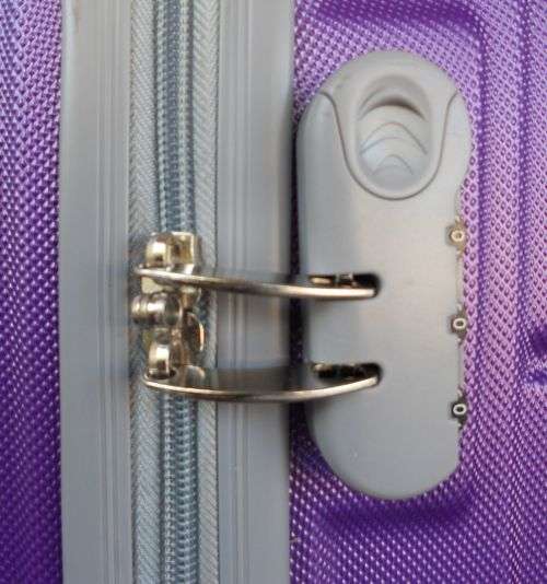 3 Piece Hard Outer Shell Luggage Set - Purple