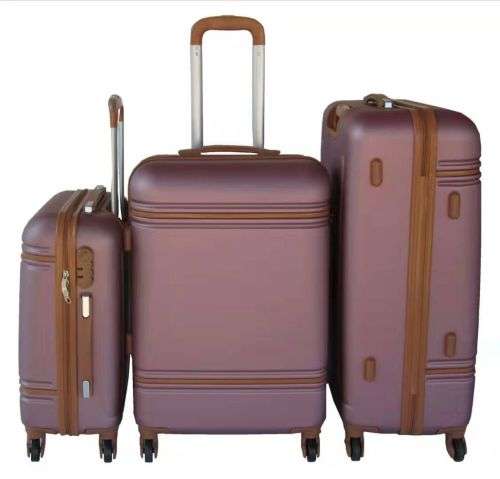 3 Piece  Travel Luggage Bag Set - Pink