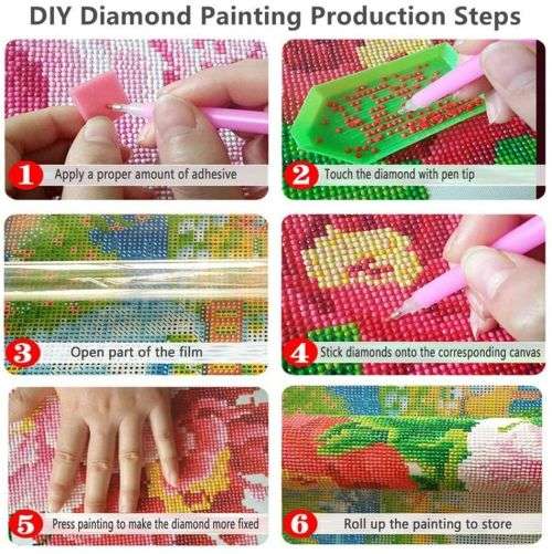 Diamond Art Painting with Numbers Pillow Case Cover