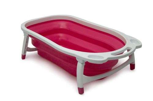 Indoor & Outdoor Non-Slip Space saving  Folding Baby Bathtub