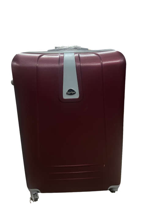 3 Piece Hard Outer Shell Protected Luggage Bag Set - MAROON BIG SIZE BRAND NEW