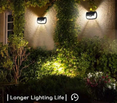 Solar Powered Interaction Wall Lamp with LED Bulbs and Triple Light setting BRAND NEW HIGH QUALITY