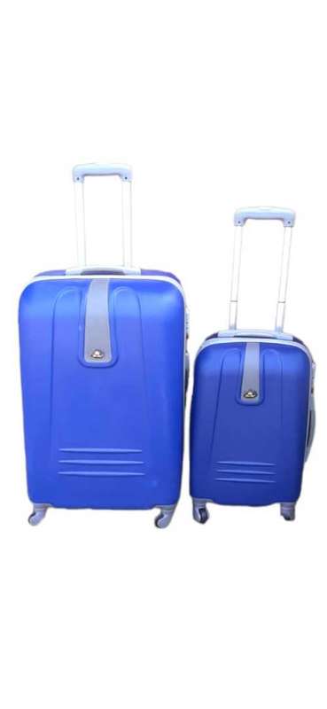 Hard Outer Shell Travel Luggage Set - 2 Piece - BLUE