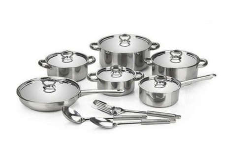 Optic Stainless Steel Cookware Set-15 Piece