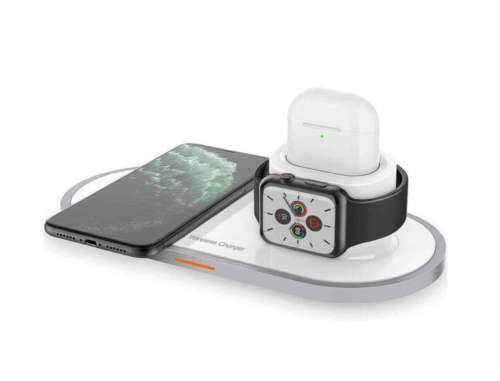 3-in-1 Wireless Apple Charger for Iphone, Iwatch & Airpod NEW
