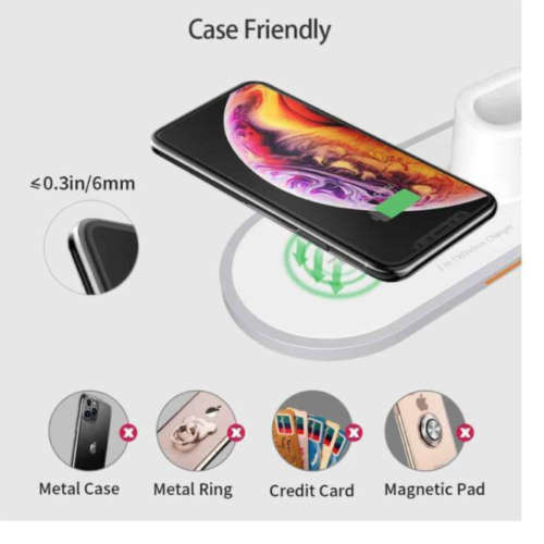 3-in-1 Wireless Apple Charger for Iphone, Iwatch & Airpod NEW