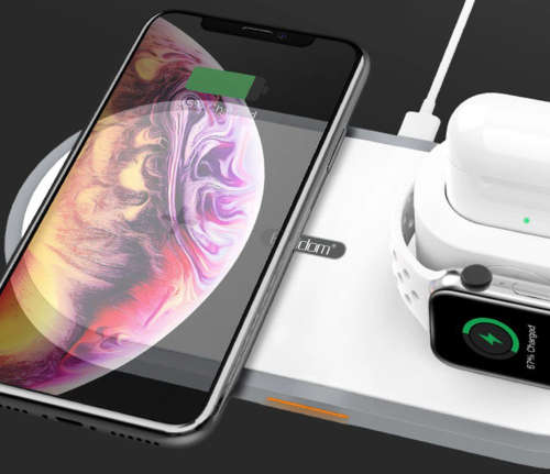 3-in-1 Wireless Apple Charger for Iphone, Iwatch & Airpod NEW
