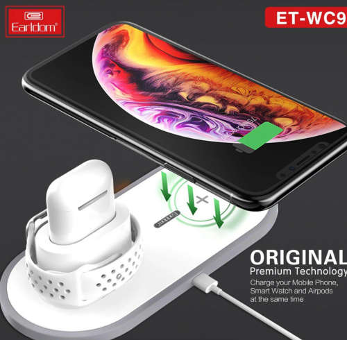 3-in-1 Wireless Apple Charger for Iphone, Iwatch & Airpod NEW