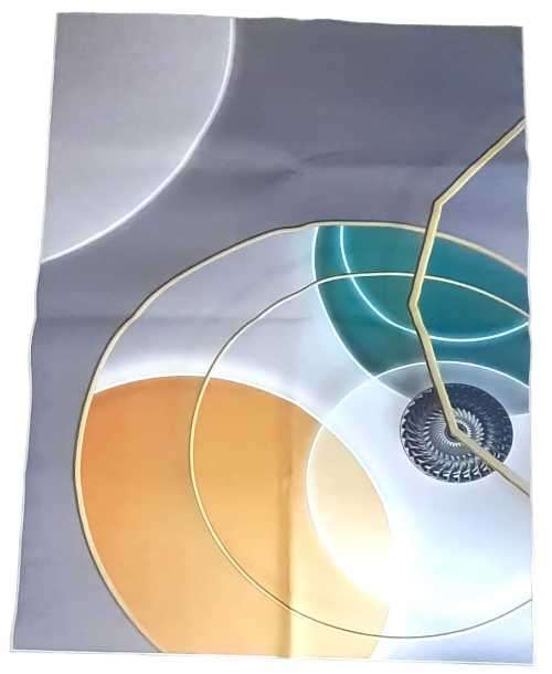 200cm by 150cm - Modern 3D Geometric Design