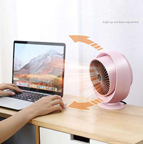 Personal Space Fan Heater - Pink