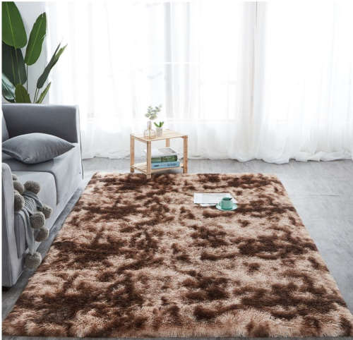 Light Rug Fluffy Carpet - Dark Brown - 200CM X 150CM