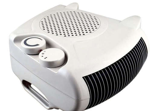 Vertical Horizontal Fan Heater - White
