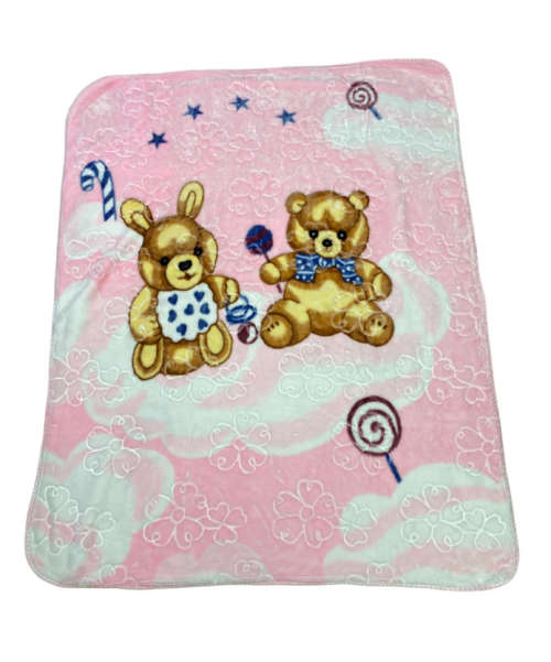 Baby Large Mink Blanket - Blue Sheep