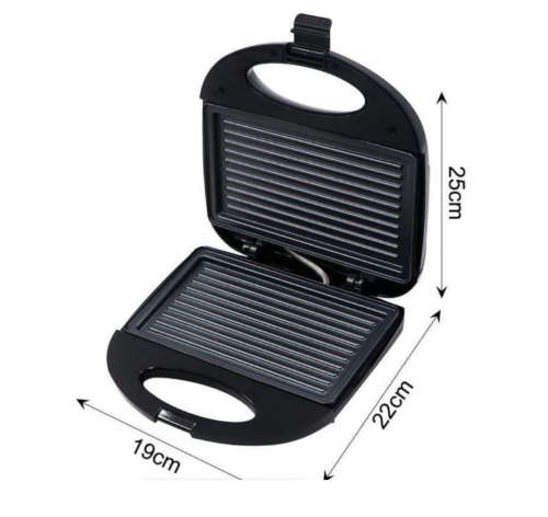 750W Non-stick Panini And Sandwich Press with Electro-Save