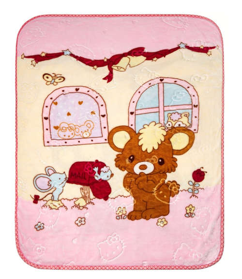 Baby Large Mink Blanket - Blue Sheep