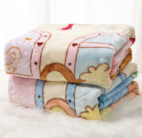 Baby Large Mink Blanket - Blue Sheep