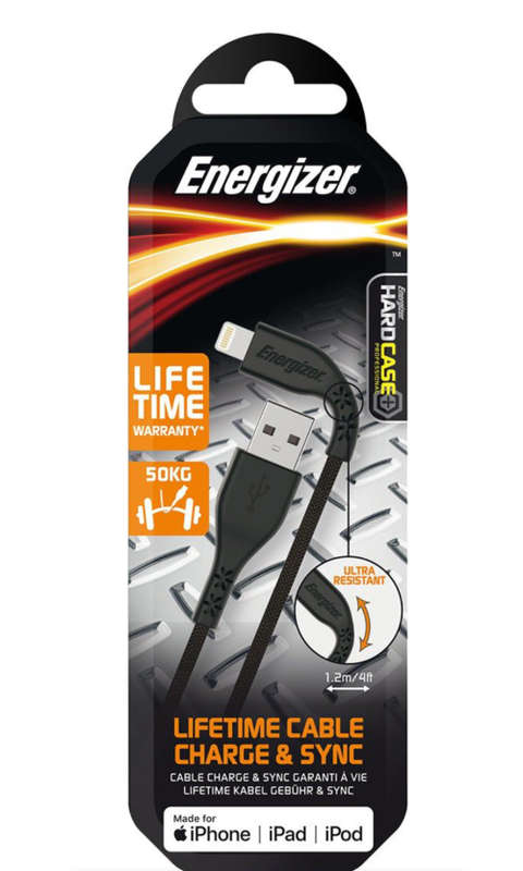 Energizer Ultimate Apple Lightning Cable 1.2M - Black