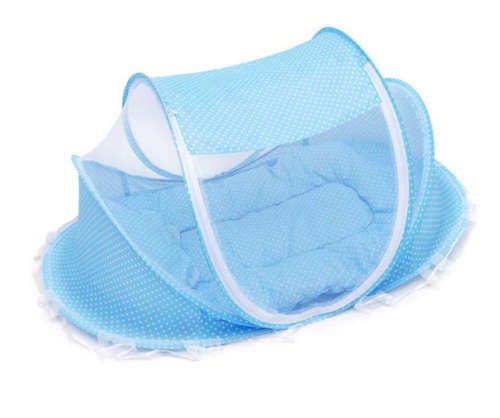 Foldable Portable Children Mosquito Nets Baby Bed - Blue