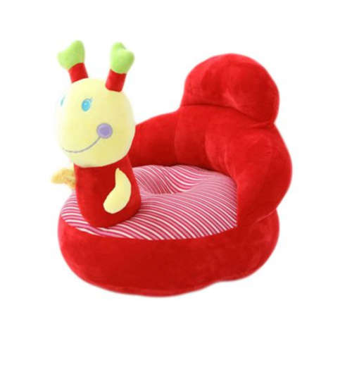 Baby Plush Supportive Seat sofa cushion - Red and Yellow