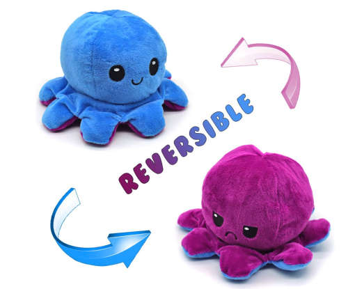 Octopus Reversible Flip Toy - Purple