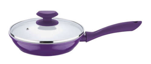 Wellberg - 24 cm Frypan With Lid - Purple