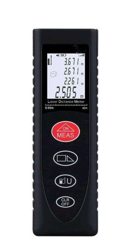 60M Laser Distance Meter - Black