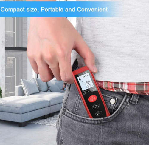 60M Laser Distance Meter - Black