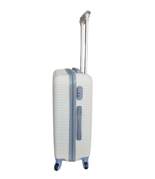 High Quality Big Size 31` Hard Outer Shell Travel Bag - 3 Piece Luggage Set - Creamy White