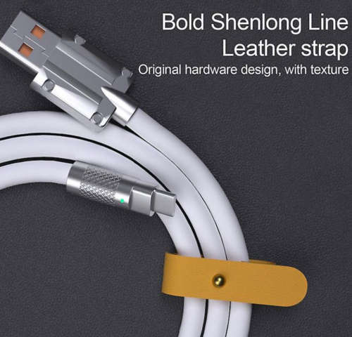 Premium Quality Heavy Duty: 120w 6a Super Fast Charge Type-C Liquid Silicone Cable