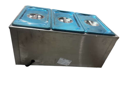 Commercial Food Warmer 3 Tray Electric Food Warmer 1500W Stainless Steel Buffet Food Warmer