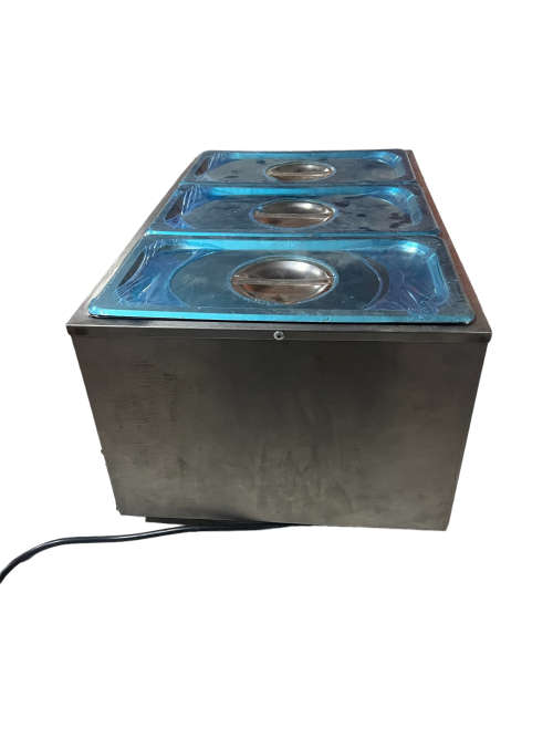 Commercial Food Warmer 3 Tray Electric Food Warmer 1500W Stainless Steel Buffet Food Warmer
