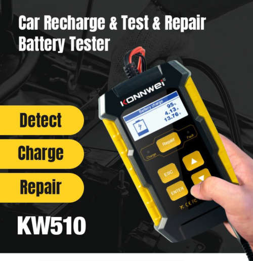 KONNWEI KW510 Car Battery, Charger, Repair Test Equipment 3in1