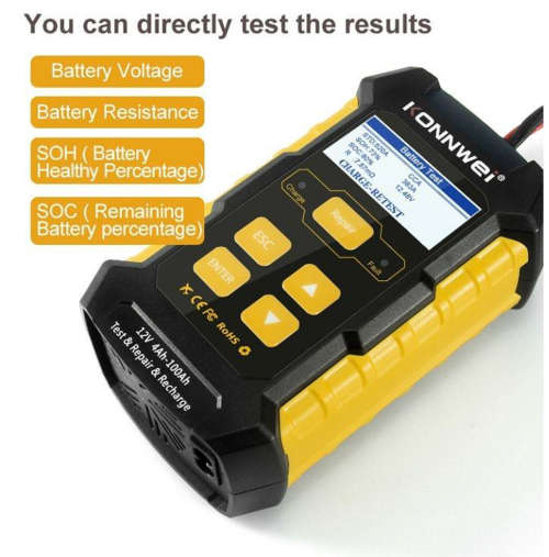 KONNWEI KW510 Car Battery, Charger, Repair Test Equipment 3in1