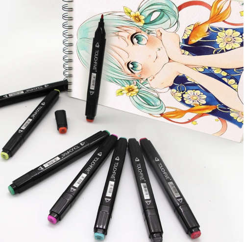 60 Pieces Of Double Head Alcohol Oil Colour Art Marker Set