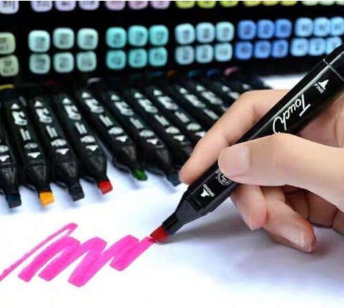 60 Pieces Of Double Head Alcohol Oil Colour Art Marker Set