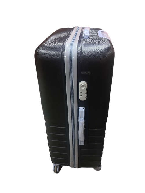 Fancy Design Hard Outer Shell Travel Luggage Set - 3 Piece - Black - Premium Quality Brand