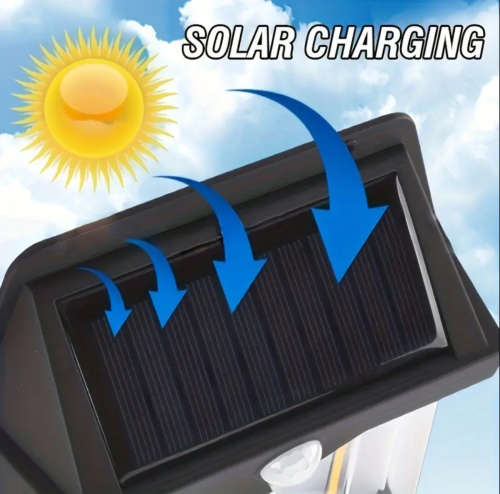 Solar Induction Wall Lamp Tungsten Wire Wall Lamp Three Function Villa Garden Waterproof Light