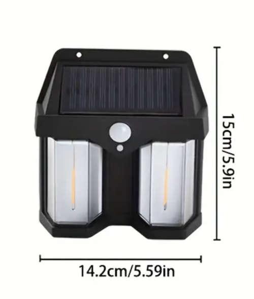 Solar Induction Wall Lamp Tungsten Wire Wall Lamp Three Function Villa Garden Waterproof Light