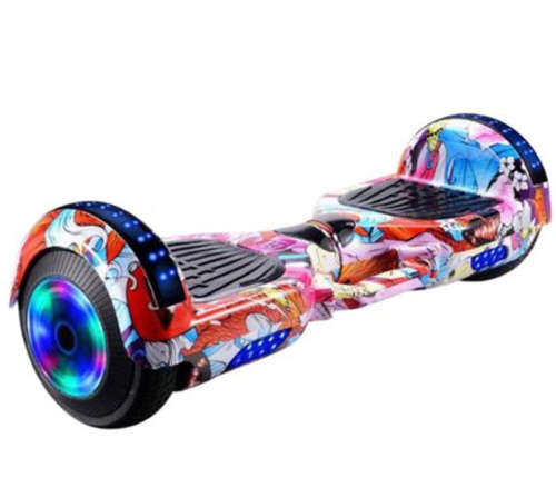 6.5 Inch Smart Auto Balance Hoverboard With Bluetooth Speaker - Multicolour Cartoon