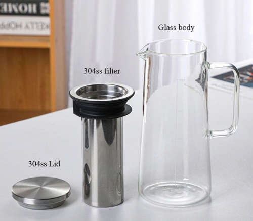 1400ml Iced Coffee Maker Glass