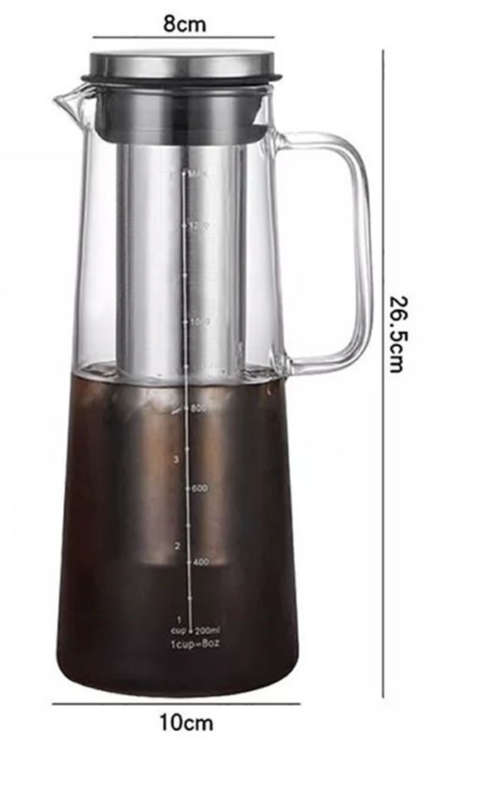 1400ml Iced Coffee Maker Glass