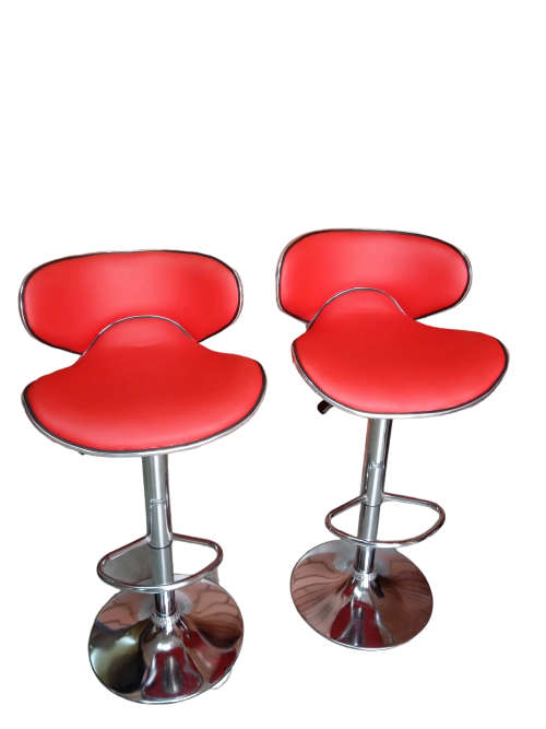 Adjustable Bar Stools, Modern Swivel Airlift Barstools with Back, Armless Counter Height Chair