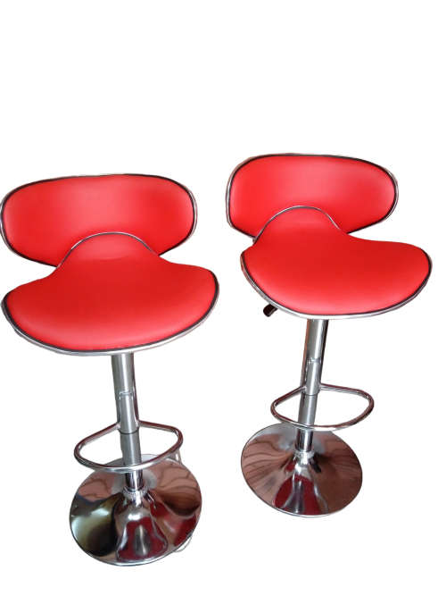 Adjustable Bar Stools, Modern Swivel Airlift Barstools with Back, Armless Counter Height Chair