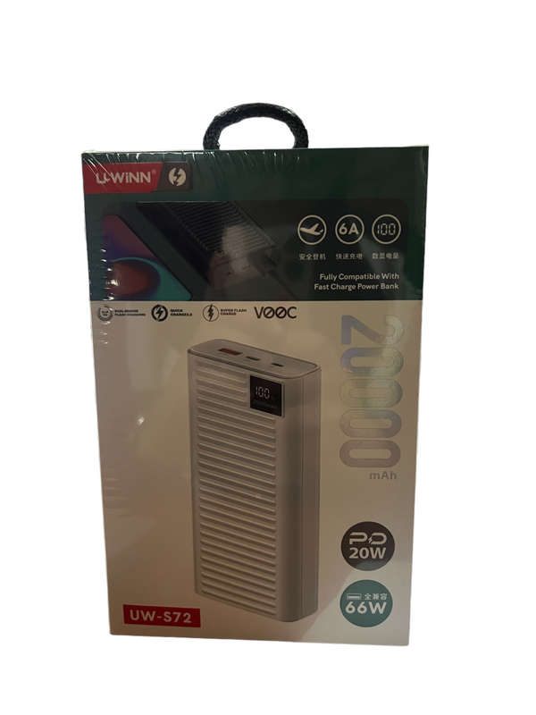 66W Fast Charging 20000mAh Premium Power Bank
