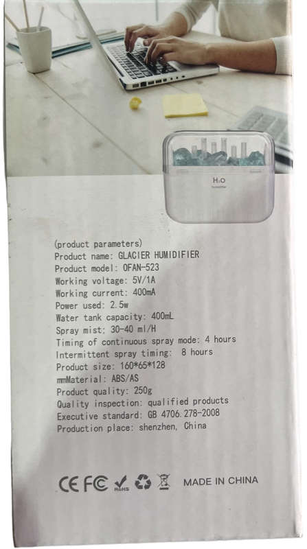 Beautiful Glacier Design Humidifier 400mL