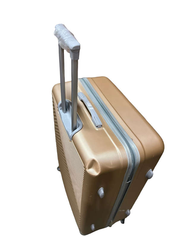 Latest Fashion Fancy Design High Quality Hard Outer Shell 3 in 1 Travel Luggage Set - Golden Demo